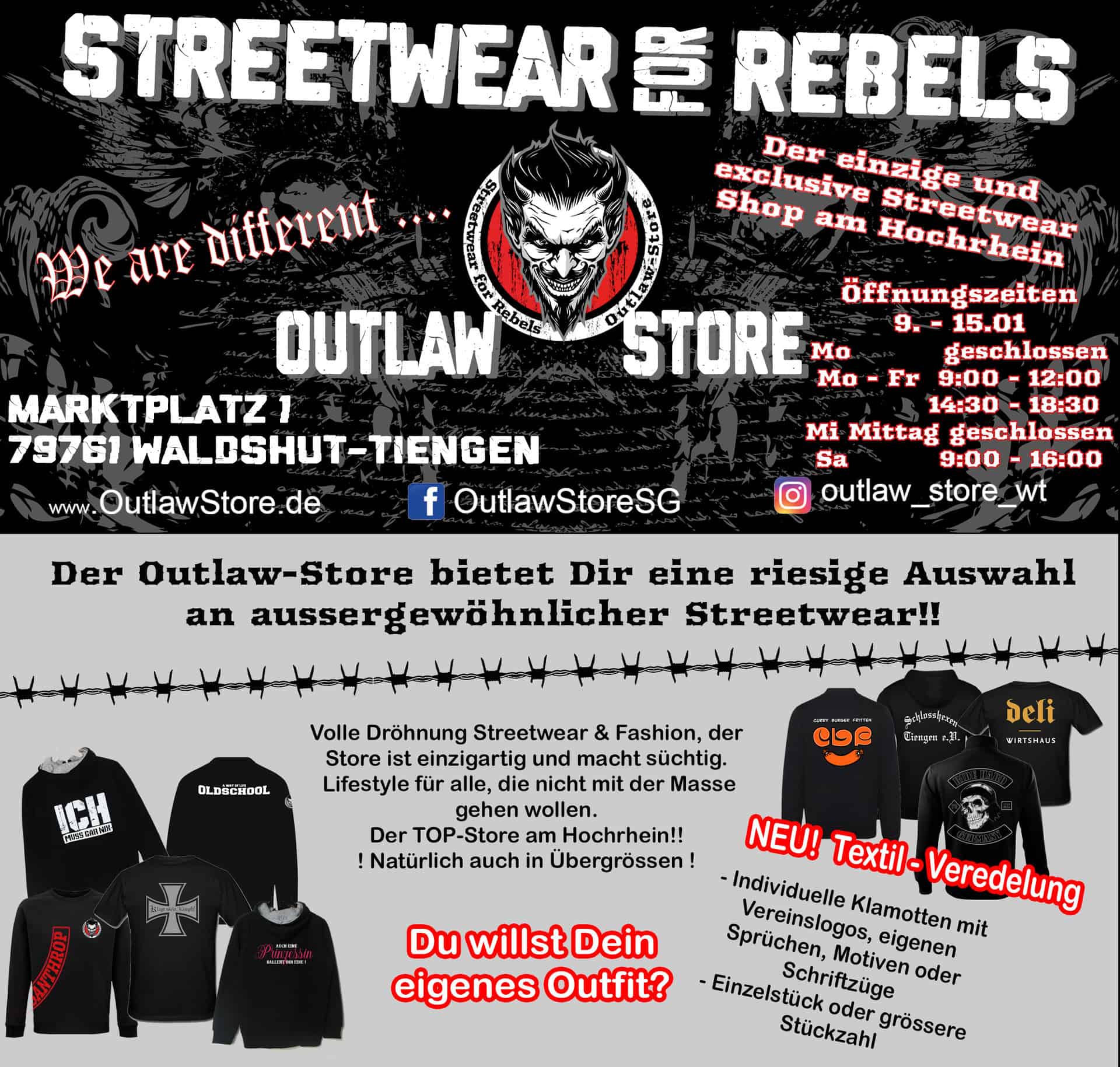 Outlaw Store WT Tag und Nacht